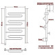 Электрический полотенцесушитель Ника Curve ЛZ 100/50 Хром