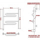 Электрический полотенцесушитель Ника Curve ЛZ 60/50 Хром
