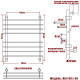 Водяной полотенцесушитель Ника Bamboo ЛБ 3 80/60 Хром