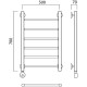 Электрический полотенцесушитель Aquanerzh Прямая 000-10A7050_L Хром