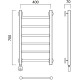 Электрический полотенцесушитель Aquanerzh Прямая 000-10A7040_L Хром