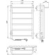 Электрический полотенцесушитель Laris Прайм П6 400х600 L 73207647 Хром