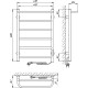 Электрический полотенцесушитель Laris Прайм ЧК П6 400x600 R 75201060 Белый муар