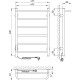 Электрический полотенцесушитель Laris Прайм ЧКЧ П6 400x600 L 73207592 Черный муар