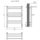Электрический полотенцесушитель Aquatek Альфа П7 500x700 AQ EL RRP0770CH с полкой Хром