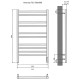 Электрический полотенцесушитель Aquatek Альтаир П10 500x900 AQ EL KP1090CH Хром