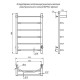 Электрический полотенцесушитель Aringa Берген 80x50 AR03007BL с полкой Черный