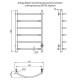 Электрический полотенцесушитель Aringa Берген 80x50 AR03009BL Черный