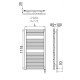 Электрический полотенцесушитель Irsap Ares 580x1118 EIM058KK1IR01NNN Черный матовый