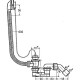 Слив-перелив Viega 311537 с пробкой на цепочке Хром