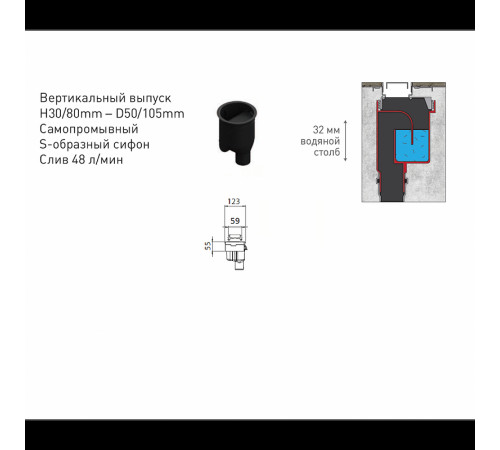 Душевой лоток Berges C1 Norma 500 090036 с решеткой Хром матовый