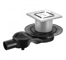 Душевой трап Berges Platz Norma 150x150 090159 с решеткой Хром матовый