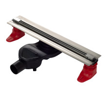 Душевой лоток Berges Super Slim 600 090152 с решеткой Хром матовый