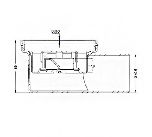 Душевой трап Berges Trend 150x150 091002 с решеткой Хром