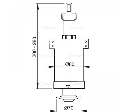 Сливная арматура Alcaplast A03A Белая