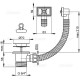 Выпуск для кухонной мойки Alcaplast A331 Нержавеющая сталь