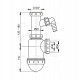 Сифон для кухонной мойки Alcaplast A443P-DN50/40 Белый