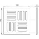 Решетка для душевого трапа Alcaplast MPV005 Хром