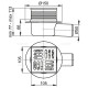 Душевой трап Alcaplast APV26 с решеткой Хром