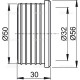 Манжета Alcaplast Z0004-ND гофрированная 50/32 мм