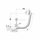 Слив-перелив Alcaplast A55ANTIC-100-RU-01 (A55ANTIC-100) полуавтомат Белый Бронза антик