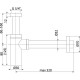 Сифон для раковины Alcaplast Design A400ANTIC Бронза