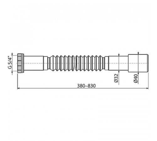 Гибкое соединение Alcaplast A760 5/4x32/40