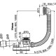 Слив-перелив Alcaplast A507CKM Click-Clack Хром