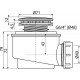 Сифон для душевого поддона Alcaplast A47CR-50 Хром