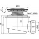 Сифон для душевого поддона Alcaplast A47B-60 Белый