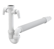 Сифон для кухонной мойки Alcaplast A84-DN50/40 Белый