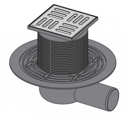 Душевой трап Alcaplast APV101 с решеткой