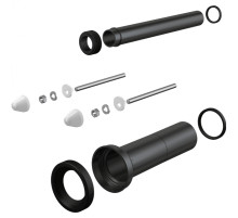 Впускной/выпускной патрубок для унитаза Alcaplast M9000 Черный