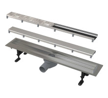 Душевой лоток Alcaplast Fit and Go AG071401950 (APZ13-DOUBLE9-950) с решеткой Хром / полая под плитку