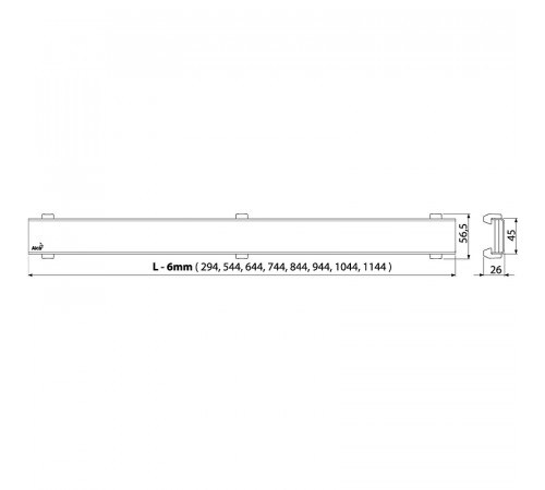 Решетка для душевого лотка Alcaplast Design-650Antic Бронза