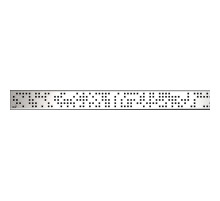 Решетка для лотка Alcaplast CODE-850M Хром матовый