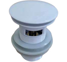 Донный клапан CeramaLux RD001GW click-clack Белый глянцевый
