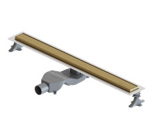 Душевой лоток Boheme Premium Linear 80 982-80-MG с решеткой Золото матовое
