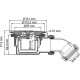 Сифон для душевого поддона WasserKRAFT D210 Хром