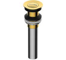 Донный клапан WasserKRAFT A253 Click-Clack Золото