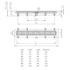 Душевой лоток Veconi Line B 850 V850LB с Черной матовой решеткой