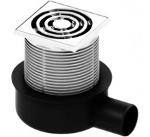 Трап для душа Tece Drainpoint S50 3601050 низкий горизонтальный с декоративной решеткой без фланца