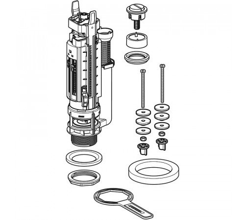 Сливная арматура Geberit Typ 290 282.303.21.2 Хром