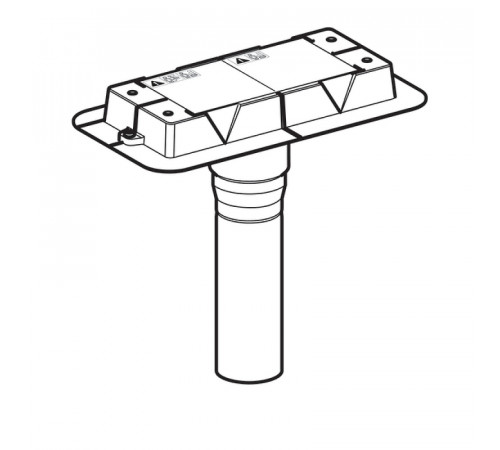 Корпус душевого лотка Geberit CleanLine UniFlex 154.153.00.1 с выпуском D50