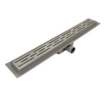 Душевой лоток Esbano Meta 60 M-RAIN-60GM ESTRMETRAIN60GM с решеткой Оружейная сталь