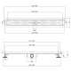 Душевой лоток Esbano Meta 60 M-RAIN-60MC ESTRMETRAIN60MC с решеткой Хром матовый