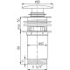 Донный клапан Rav Slezak MD0485Z click-clack Золото