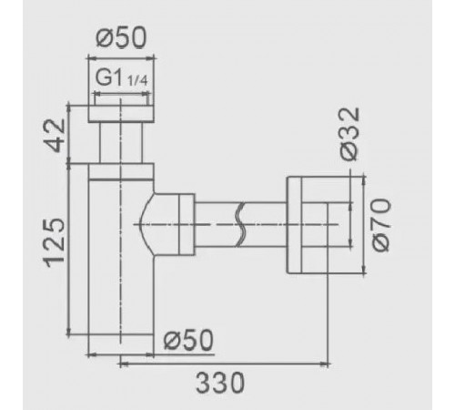 Сифон для раковины Haiba HB80-1 Хром