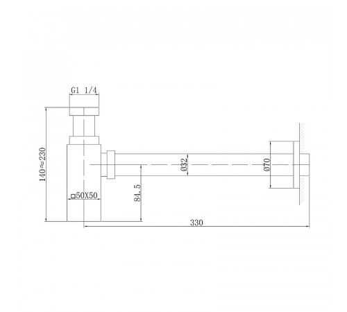 Сифон для раковины Abber AF0031RG Розовое золото