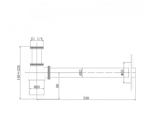 Сифон для раковины Abber AF0032NG Никель